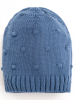 Вязаный комплект Комбинезон и шапочка Luxury Baby синий 56-62